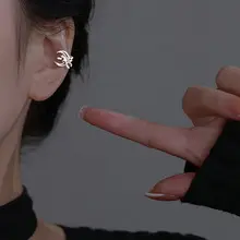 Moonstone Butterfly Ear Clip with Chain — feature 13