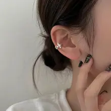 Moonstone Butterfly Ear Clip with Chain — feature 18