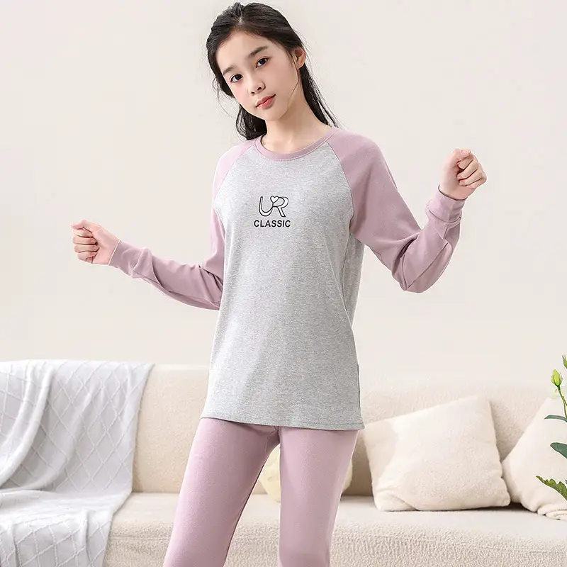 Children's Pure Cotton Soccer Print Pajama Set Grey - Image 8