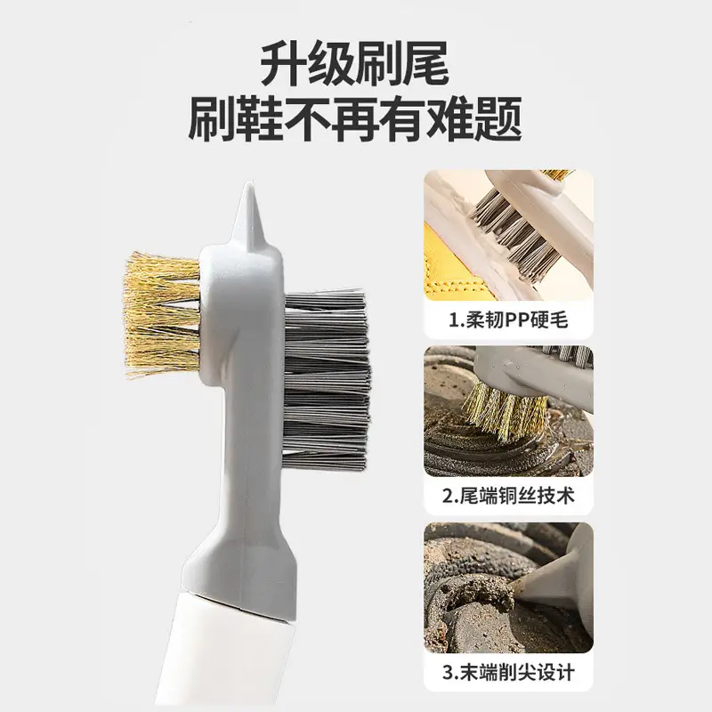 Soft Bristled Shoe Cleaning Brush with Hook - Image 6