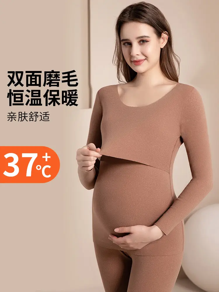 Pink Long Sleeve Maternity Top for Women - Image 21