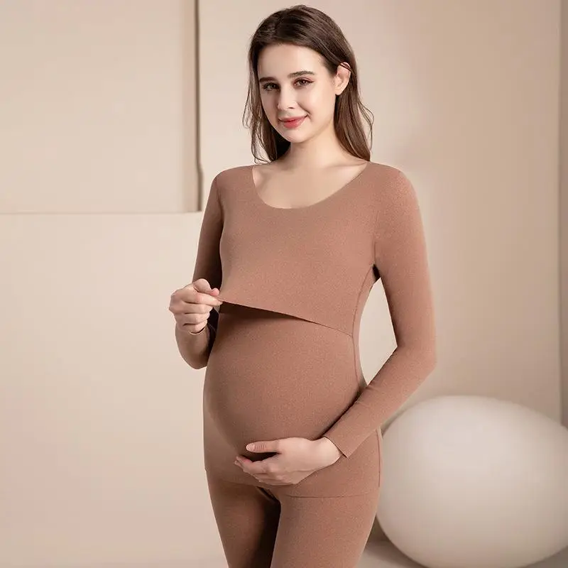 Pink Long Sleeve Maternity Top for Women - Image 6