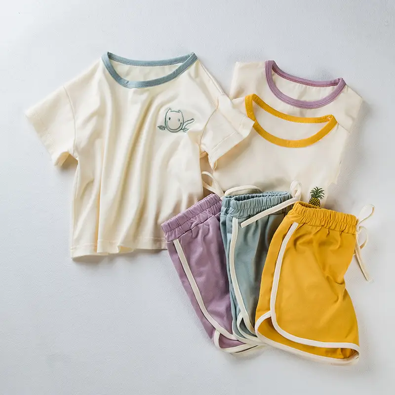 2025 Korean Style Girls Suit Embroidered Shorts Set - Image 4