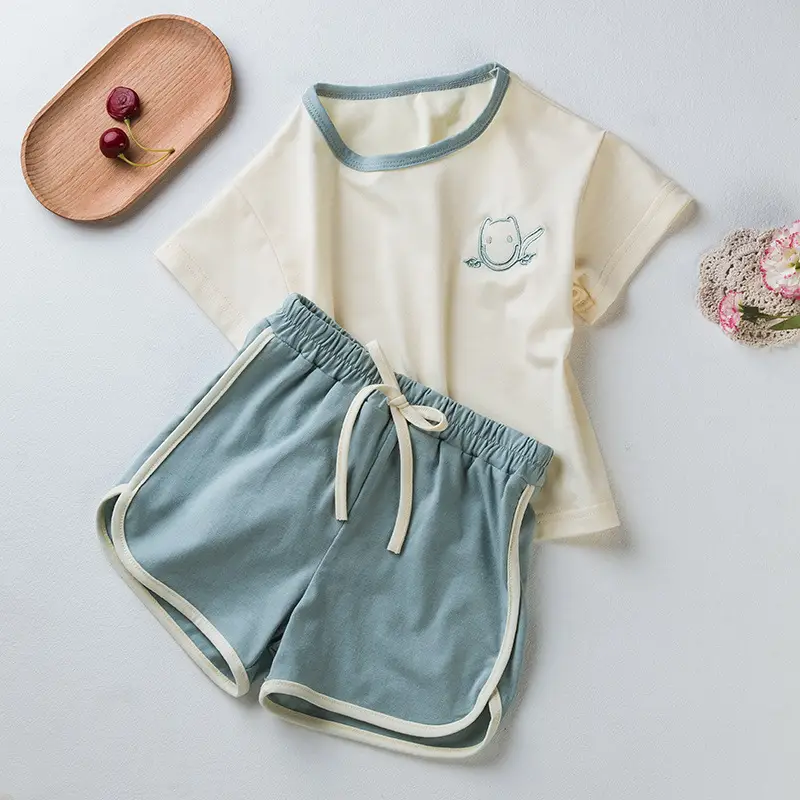 2025 Korean Style Girls Suit Embroidered Shorts Set - Image 6