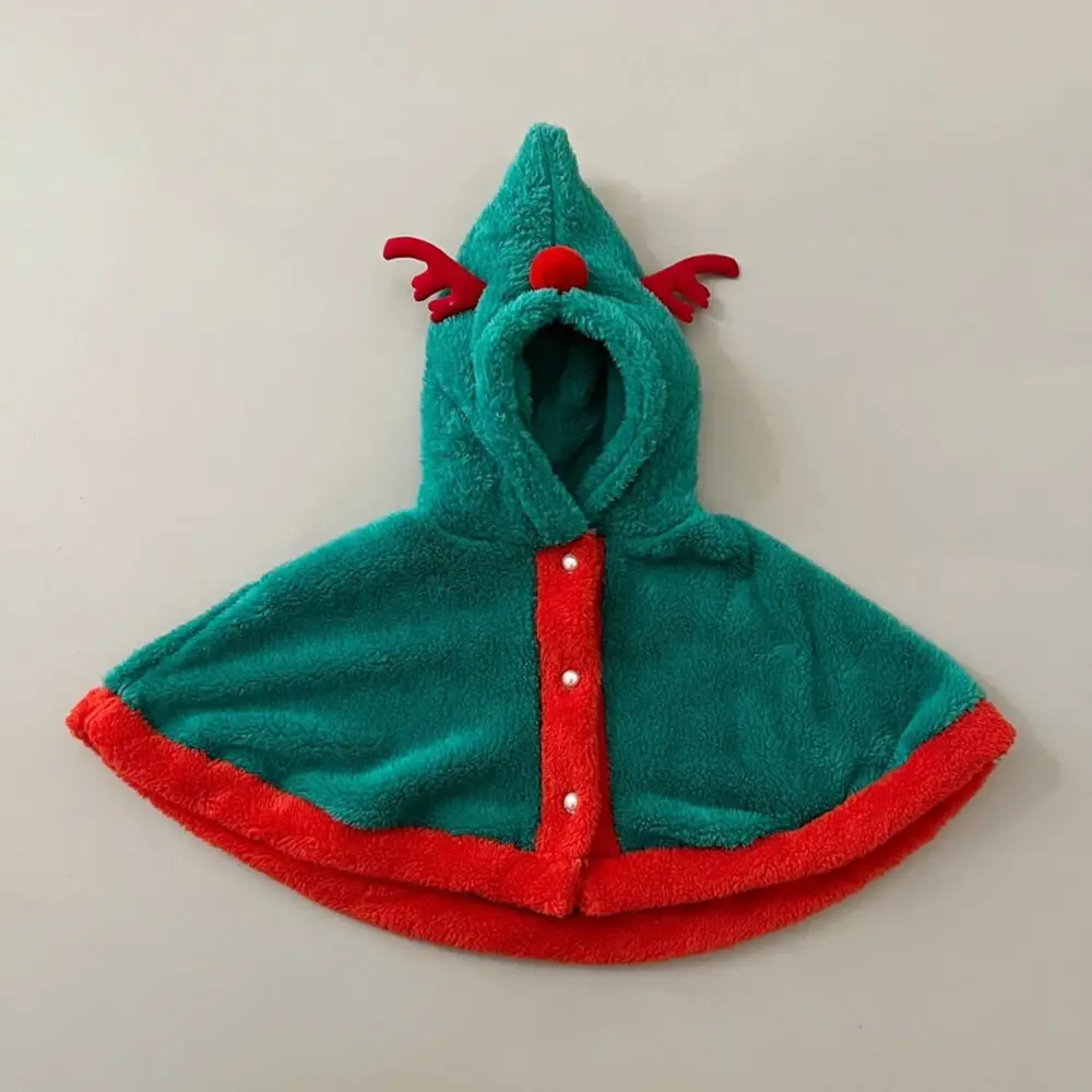 Baby Christmas Hoodie Sweatshirt Green Velvet Plus - Image 7