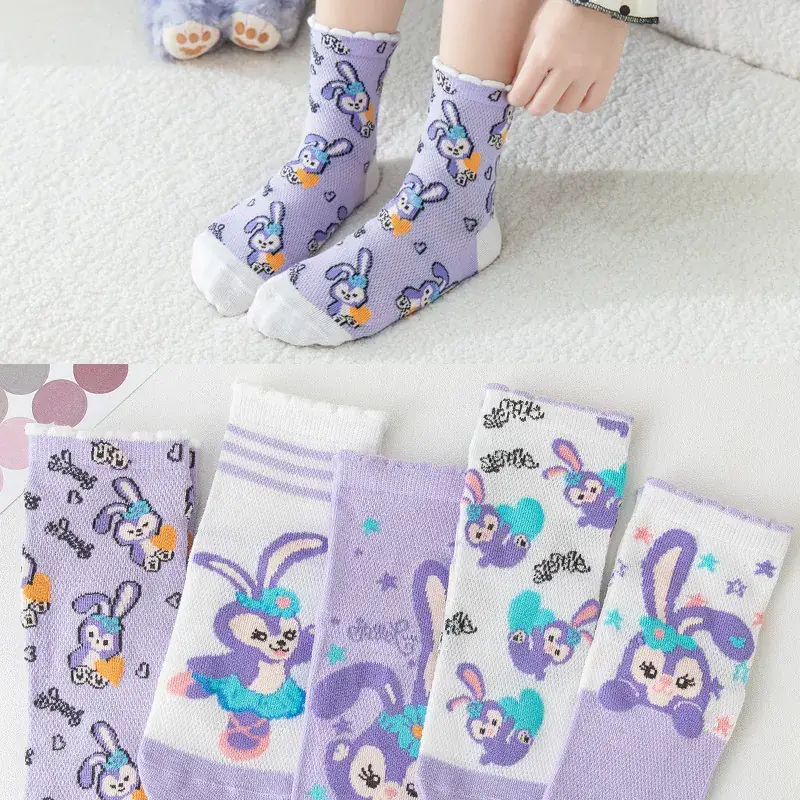 Women's Star Princess Socks Large Spring Summer - Image 15