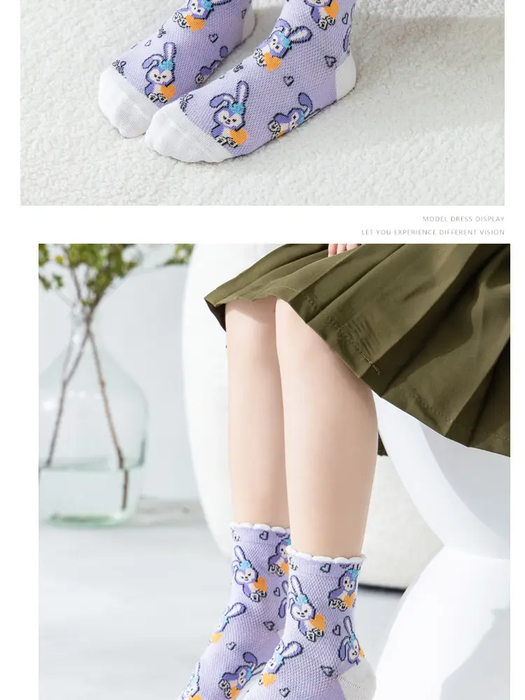 Women's Star Princess Socks Large Spring Summer — feature 10