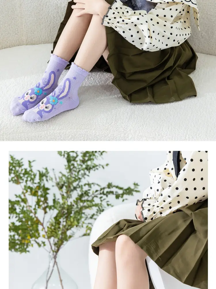 Women's Star Princess Socks Large Spring Summer — feature 3