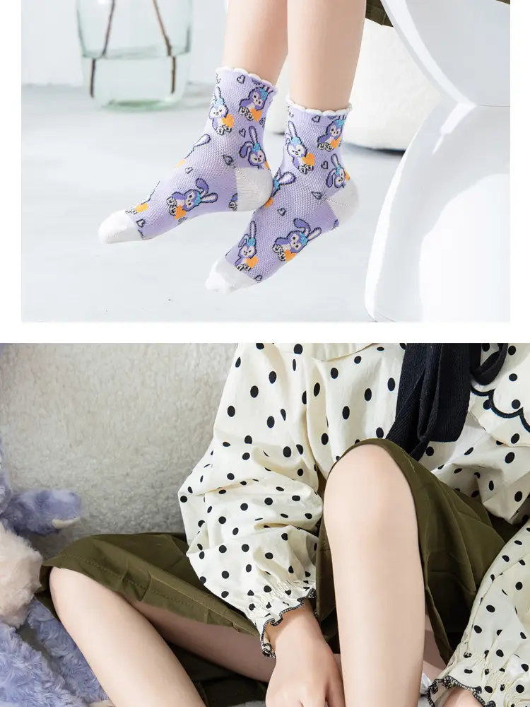 Women's Star Princess Socks Large Spring Summer — feature 4
