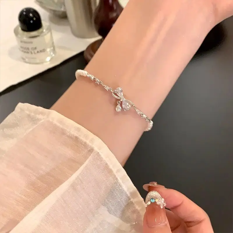 New Chinese Crystal Pearl Bracelet Women's Ins Style 2025 - Image 5