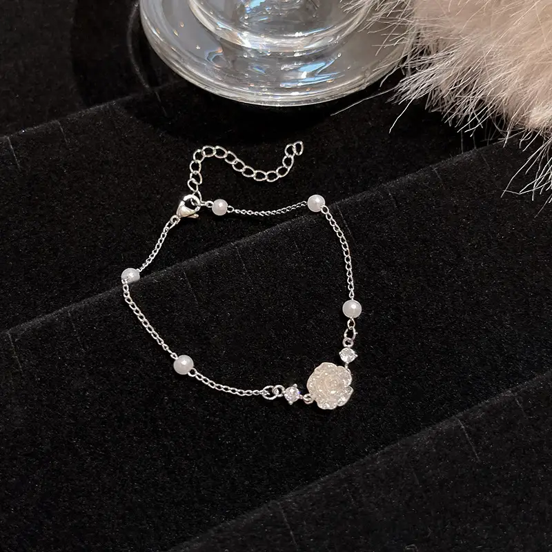 New Chinese Crystal Pearl Bracelet Women's Ins Style 2025 - Image 7
