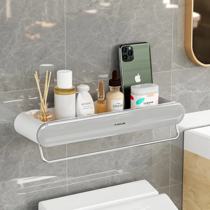 Toilet Storage Rack Above Bathroom Wall - Image 2