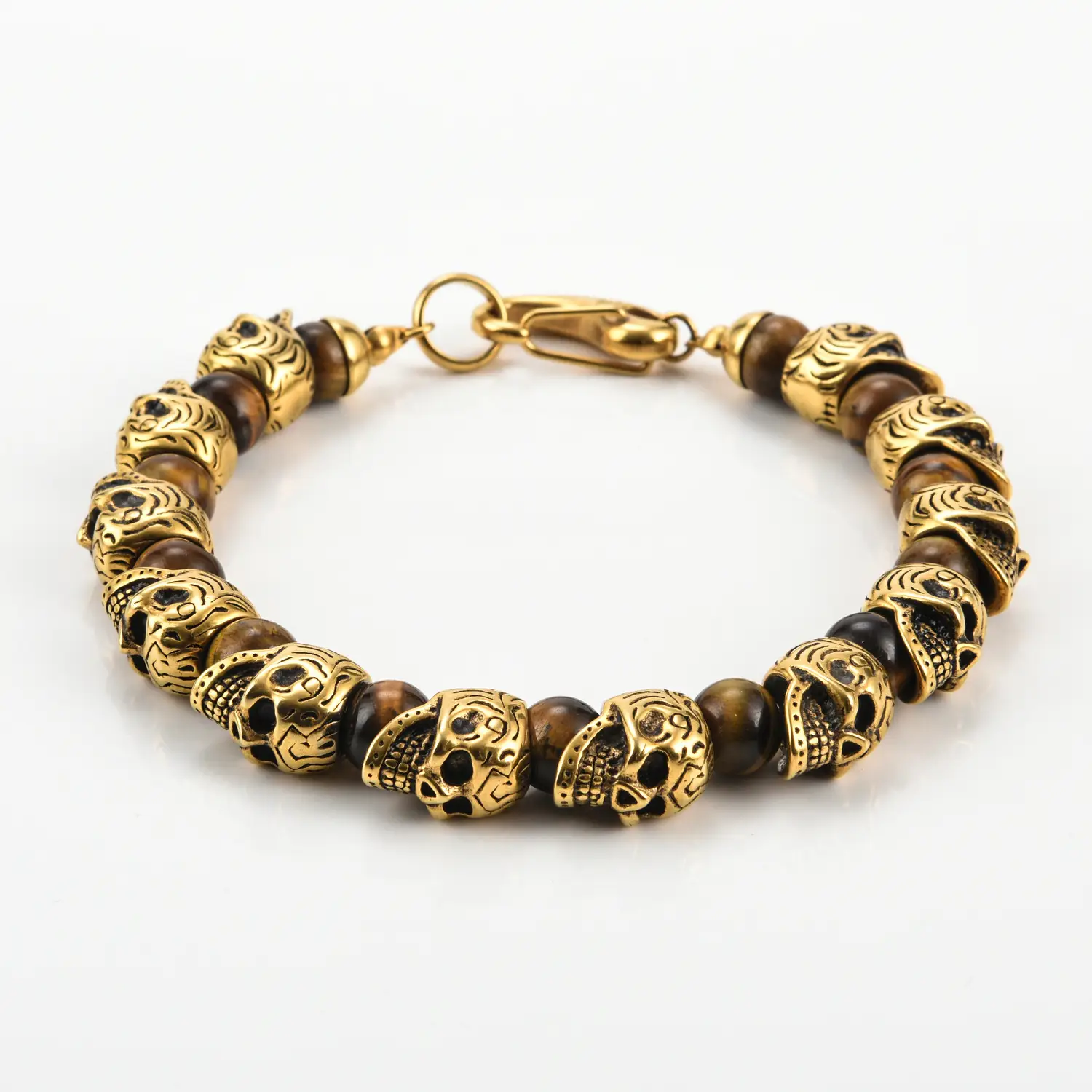 2024 Skull Beaded Bracelet Black Onyx Anti-Anxiety Healing - Image 7