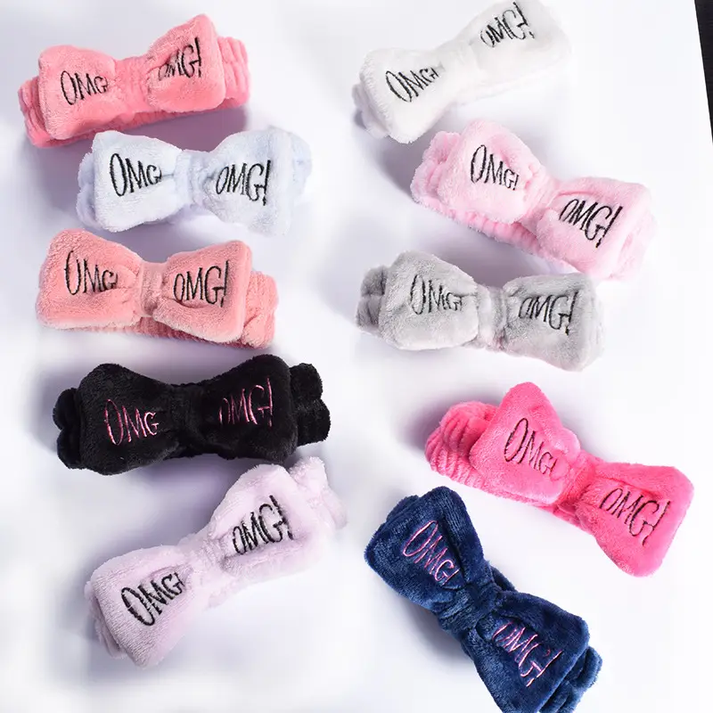 Cute Flannel OMG Hair Band for Girls - Image 19