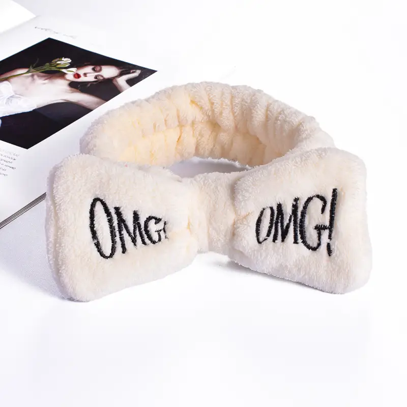 Cute Flannel OMG Hair Band for Girls - Image 10