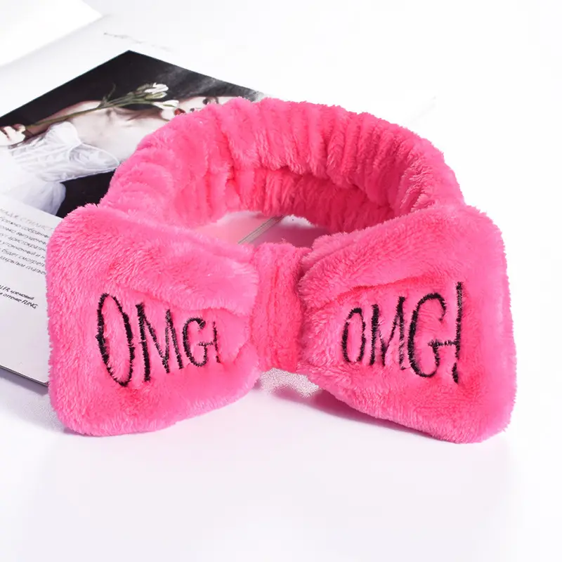 Cute Flannel OMG Hair Band for Girls - Image 11