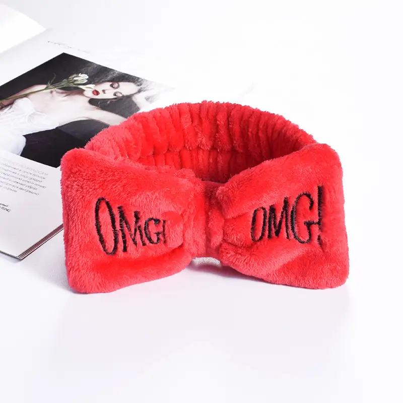 Cute Flannel OMG Hair Band for Girls - Image 12