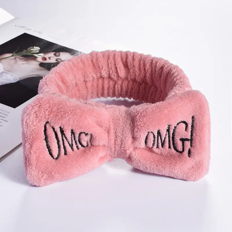 Cute Flannel OMG Hair Band for Girls - Image 13