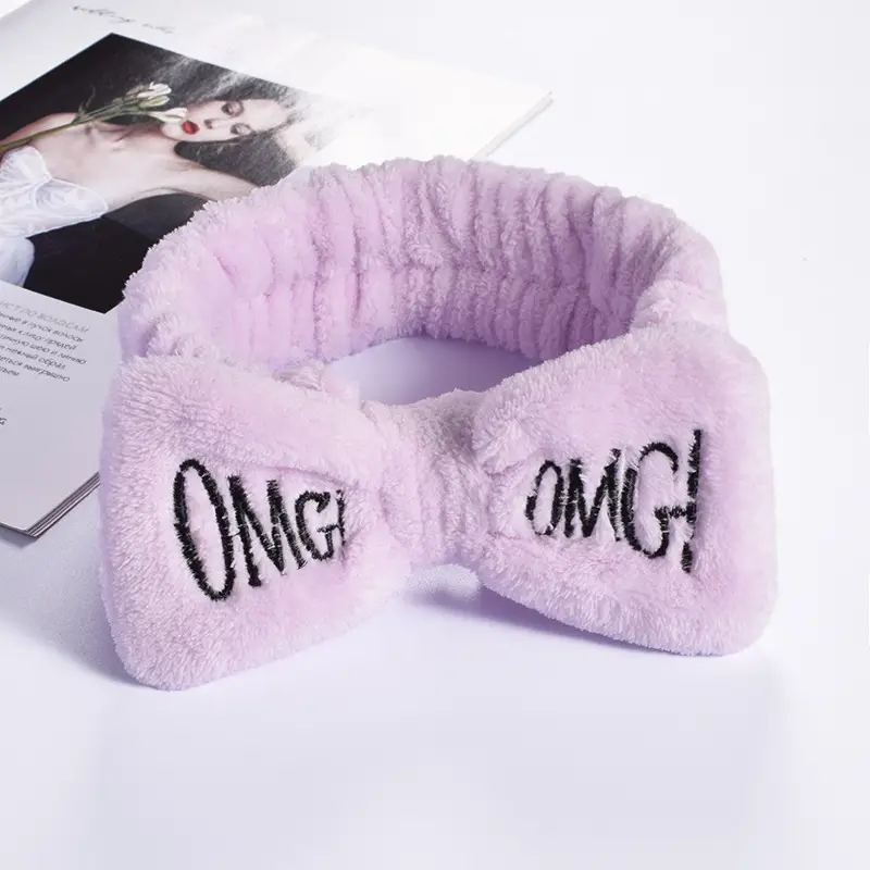 Cute Flannel OMG Hair Band for Girls - Image 14