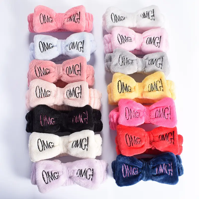 Cute Flannel OMG Hair Band for Girls - Image 15