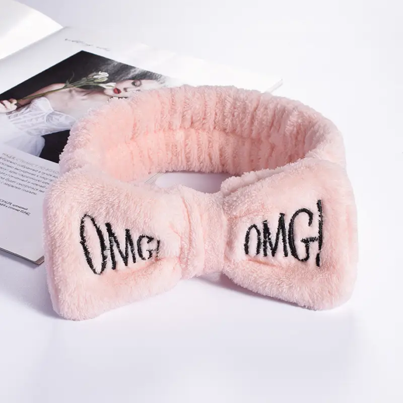 Cute Flannel OMG Hair Band for Girls - Image 6
