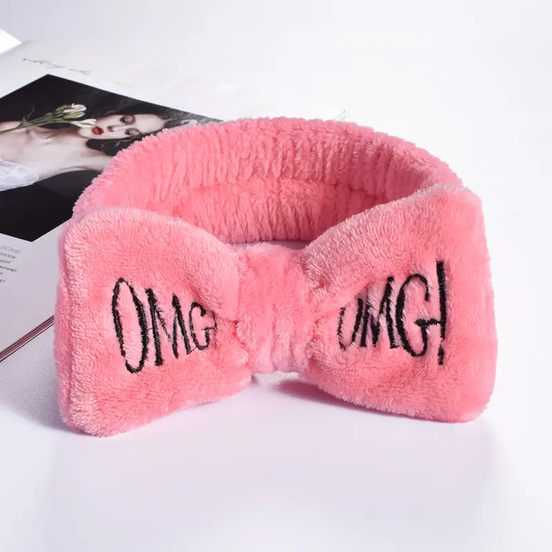 Cute Flannel OMG Hair Band for Girls - Image 9