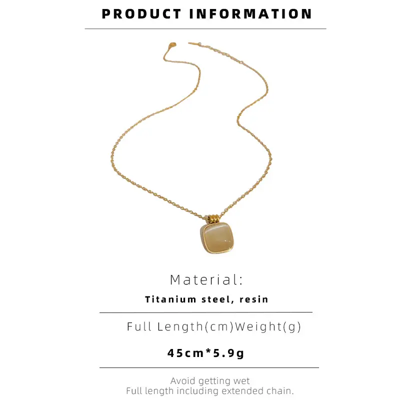 Titanium Steel Cat's Eye Necklace for Women — feature 4