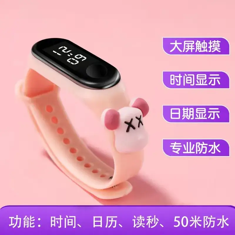Kids Digital Watch Waterproof Black Korean Model - Image 16