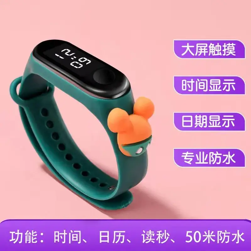 Kids Digital Watch Waterproof Black Korean Model - Image 17