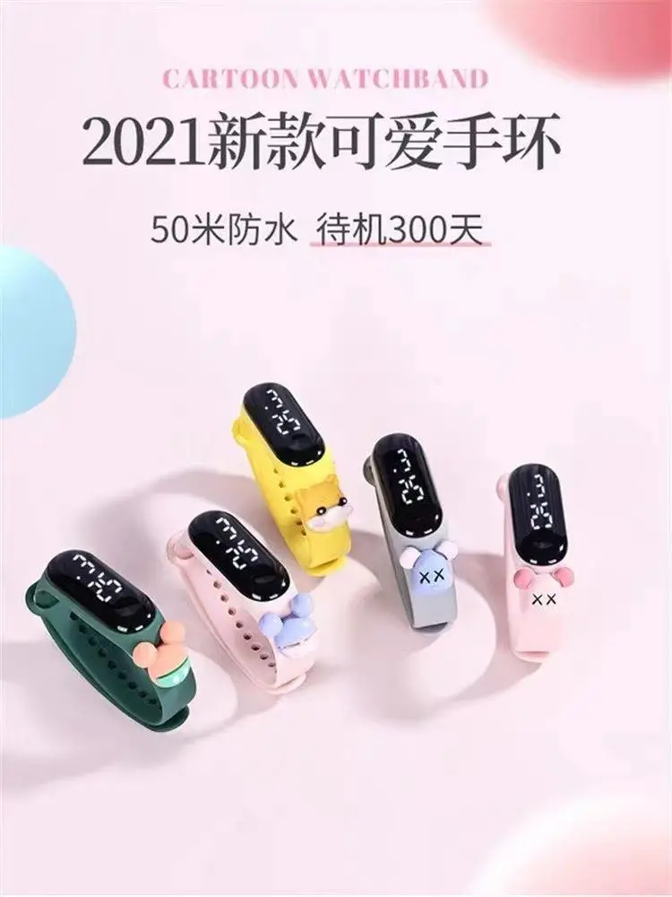 Kids Digital Watch Waterproof Black Korean Model — feature 2