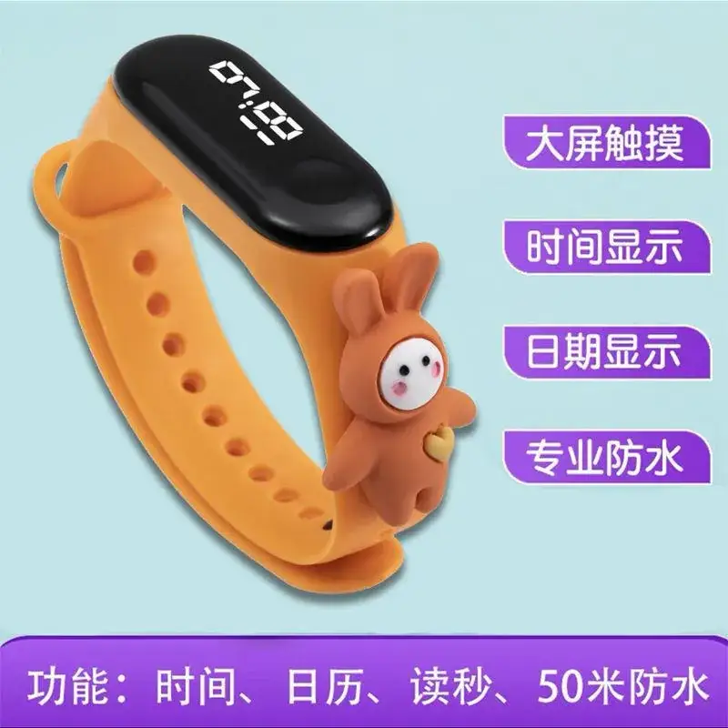Kids Digital Watch Waterproof Black Korean Model - Image 11