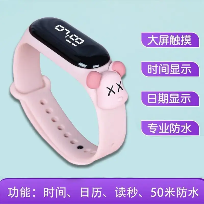 Kids Digital Watch Waterproof Black Korean Model - Image 3