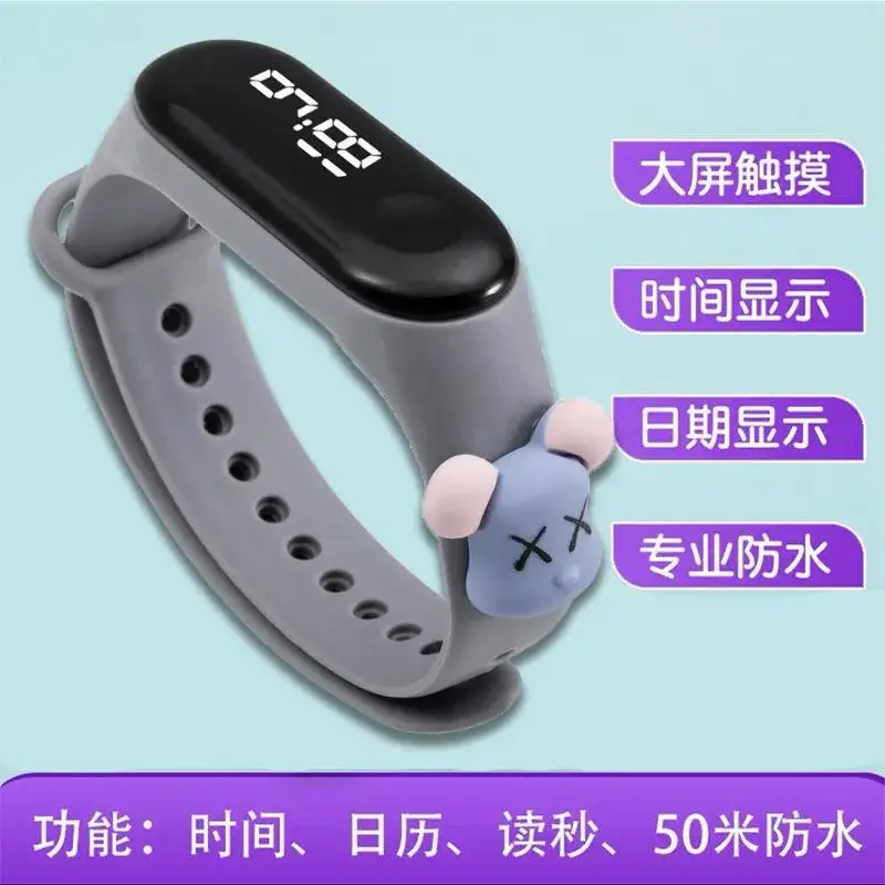 Kids Digital Watch Waterproof Black Korean Model - Image 5