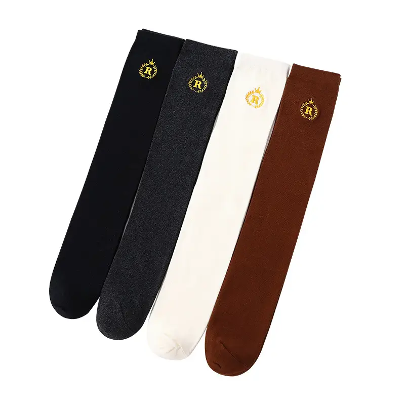 Black R Logo Kids Over-the-Knee Socks - Image 9