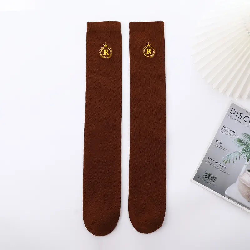 Black R Logo Kids Over-the-Knee Socks - Image 4
