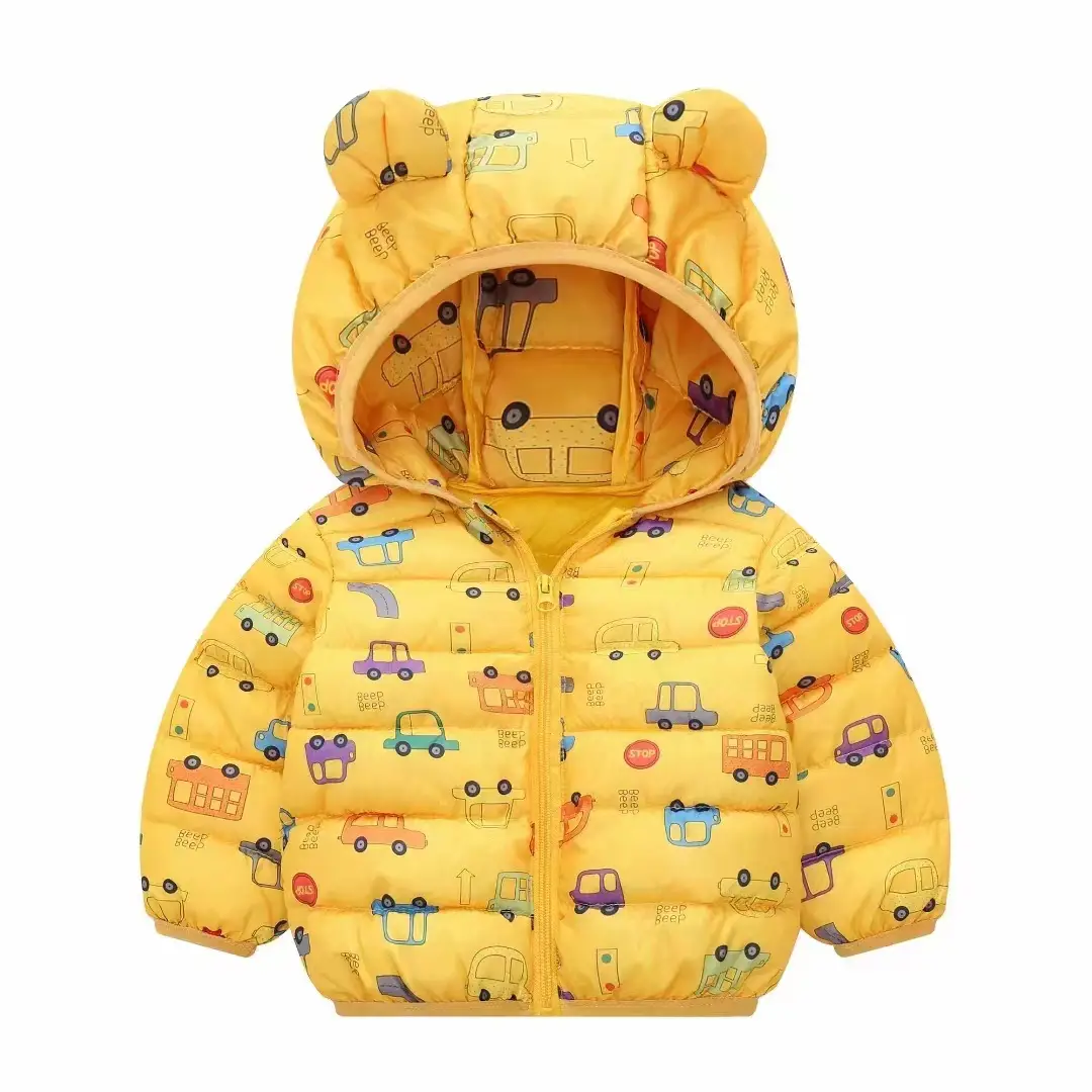 Baby Hooded Padded Winter Jacket Navy Blue Kids — feature 2