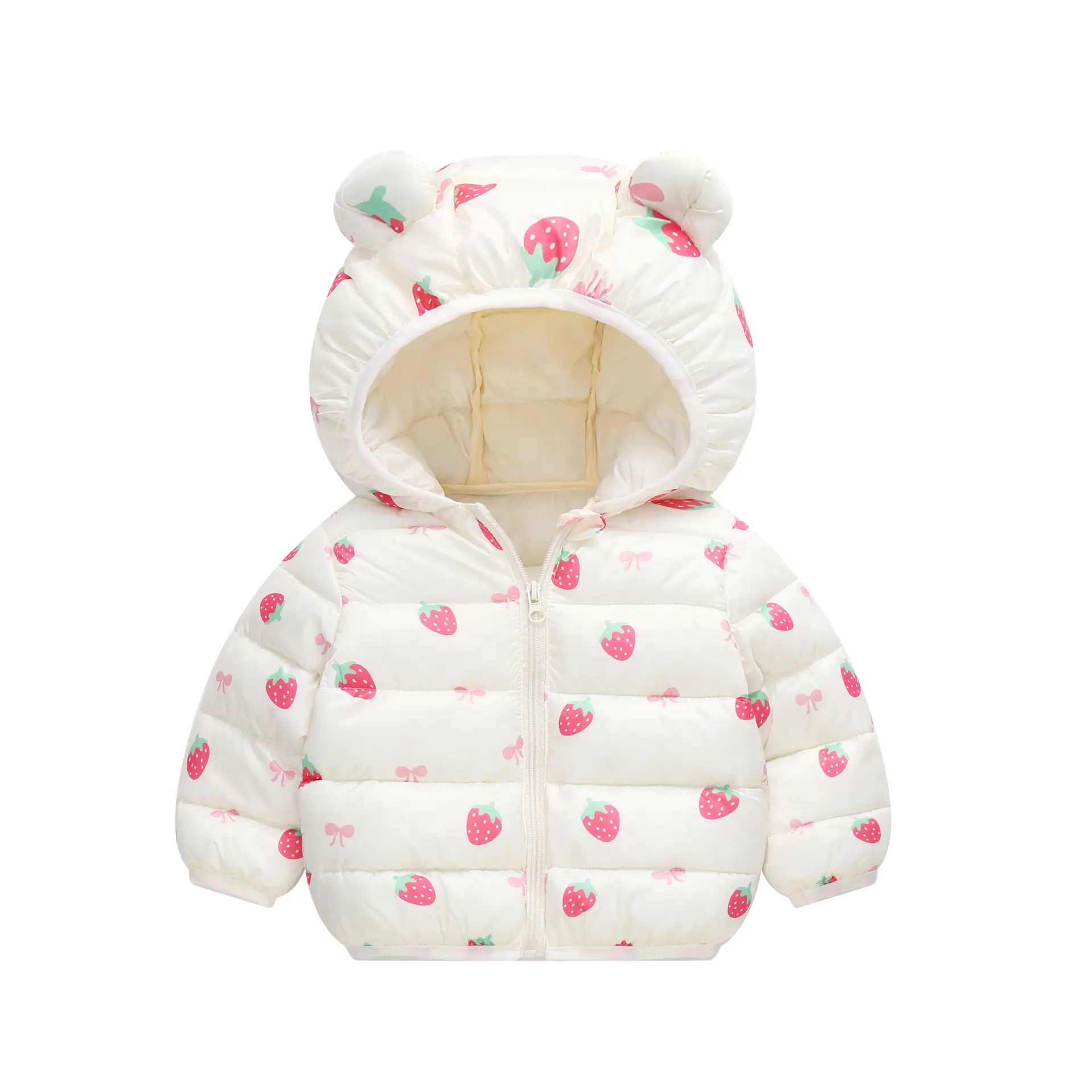 Baby Hooded Padded Winter Jacket Navy Blue Kids — feature 3