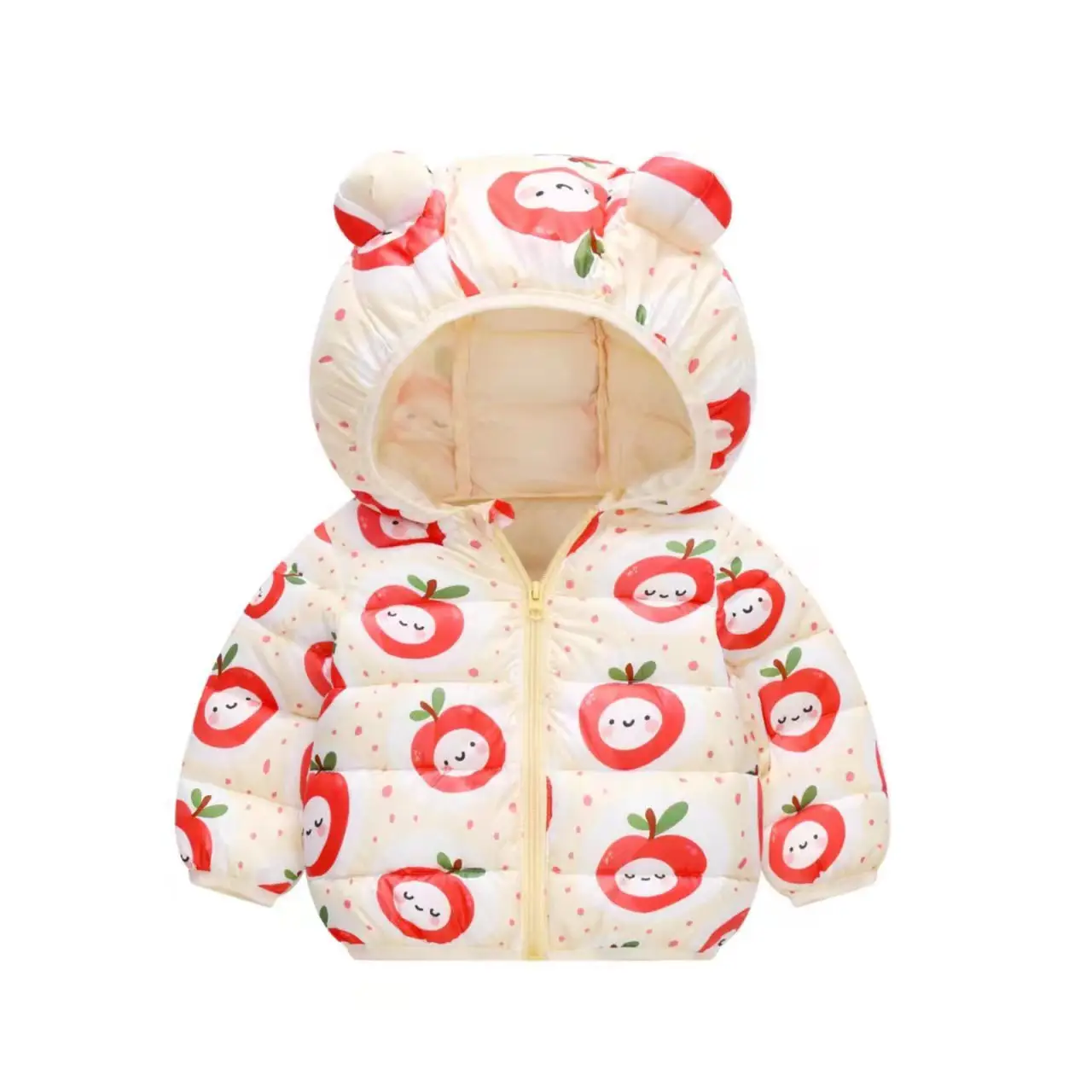 Baby Hooded Padded Winter Jacket Navy Blue Kids — feature 4
