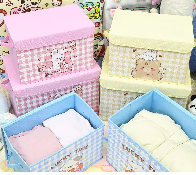 Lucky Time Cartoon Storage Boxes for Home Organization — feature 6