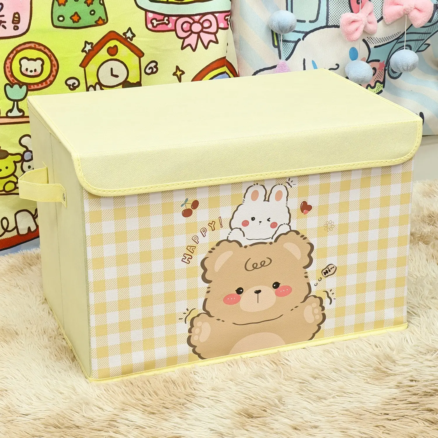 Lucky Time Cartoon Storage Boxes for Home Organization