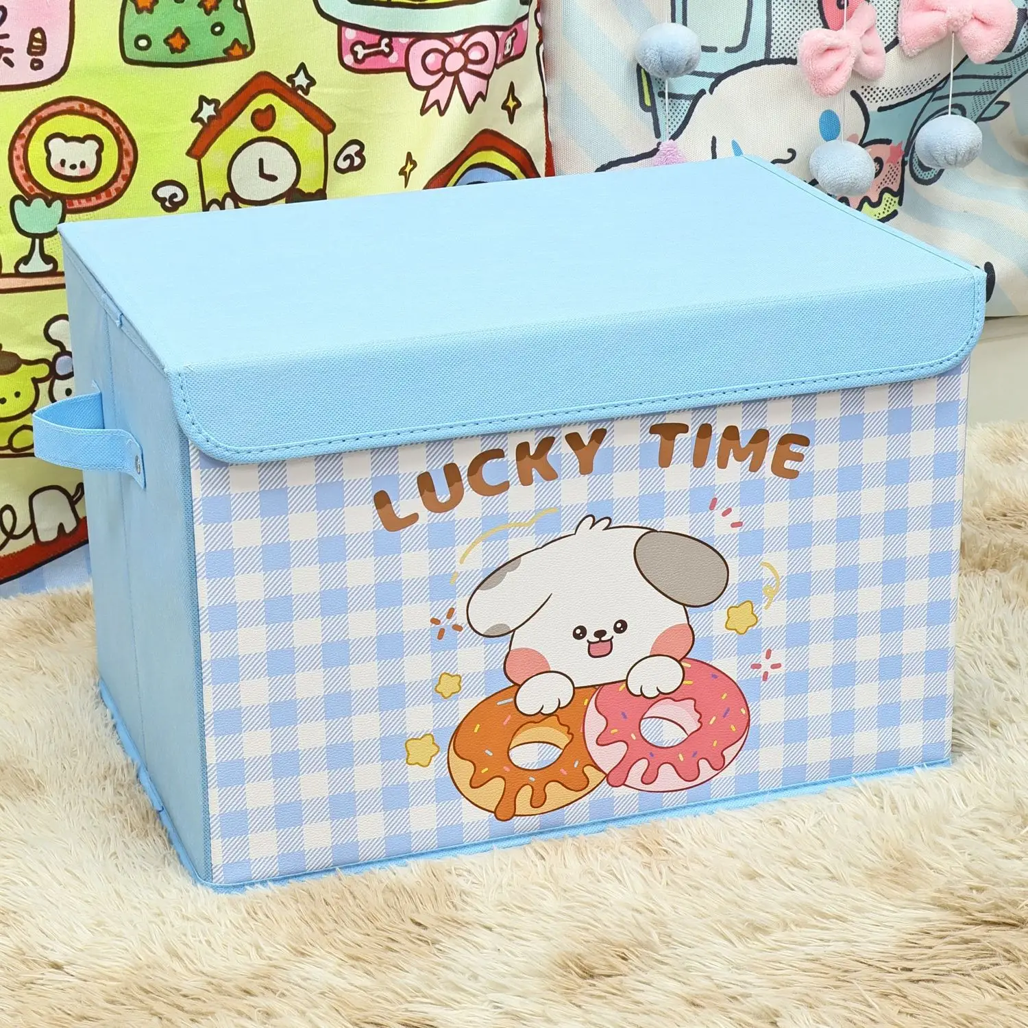 Lucky Time Cartoon Storage Boxes for Home Organization