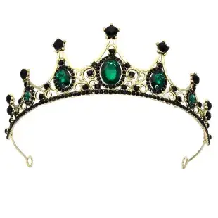 Gold Rhinestone Bridal Crown for Women — feature 17