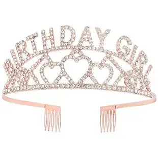Gold Rhinestone Bridal Crown for Women — feature 19