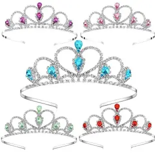 Gold Rhinestone Bridal Crown for Women — feature 5