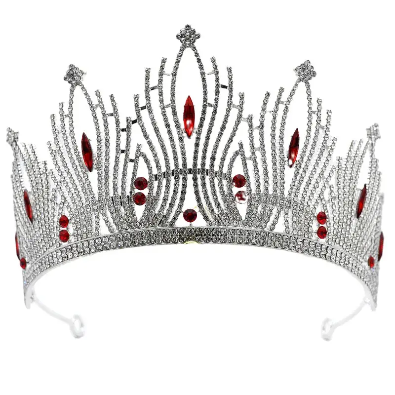 Gold Rhinestone Bridal Crown for Women