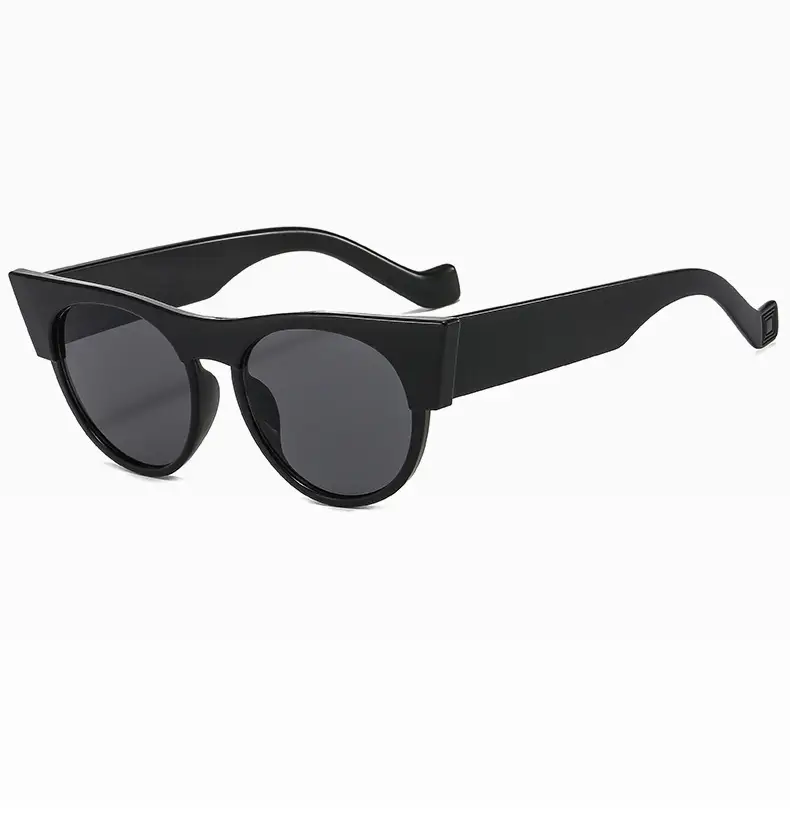 Women's Round Cat's Eye Sunglasses Gold Frame All-Match — feature 14