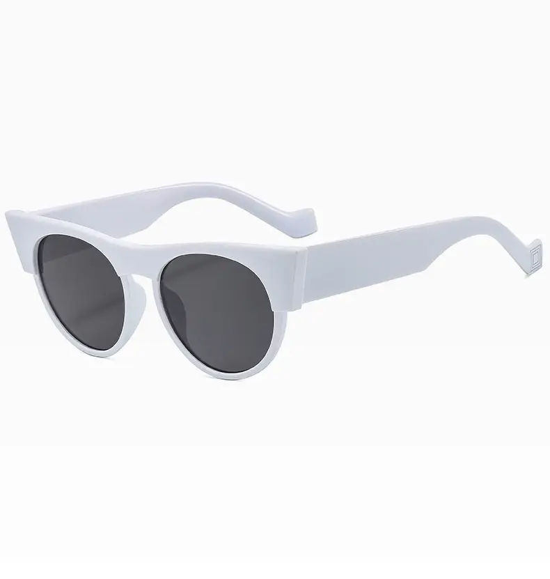 Women's Round Cat's Eye Sunglasses Gold Frame All-Match — feature 16