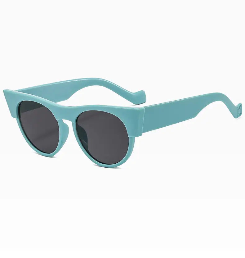 Women's Round Cat's Eye Sunglasses Gold Frame All-Match — feature 18