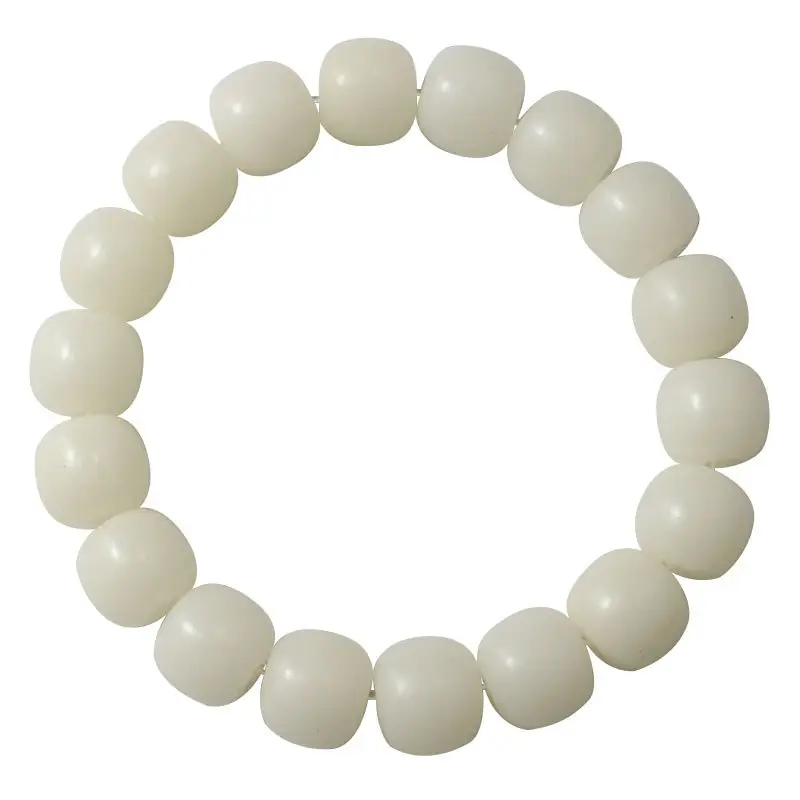 White Jade Bodhi Hand String Bracelet for Men Women - Image 7
