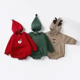 Red Cotton Long-Sleeved Pajamas for Kids — feature 16